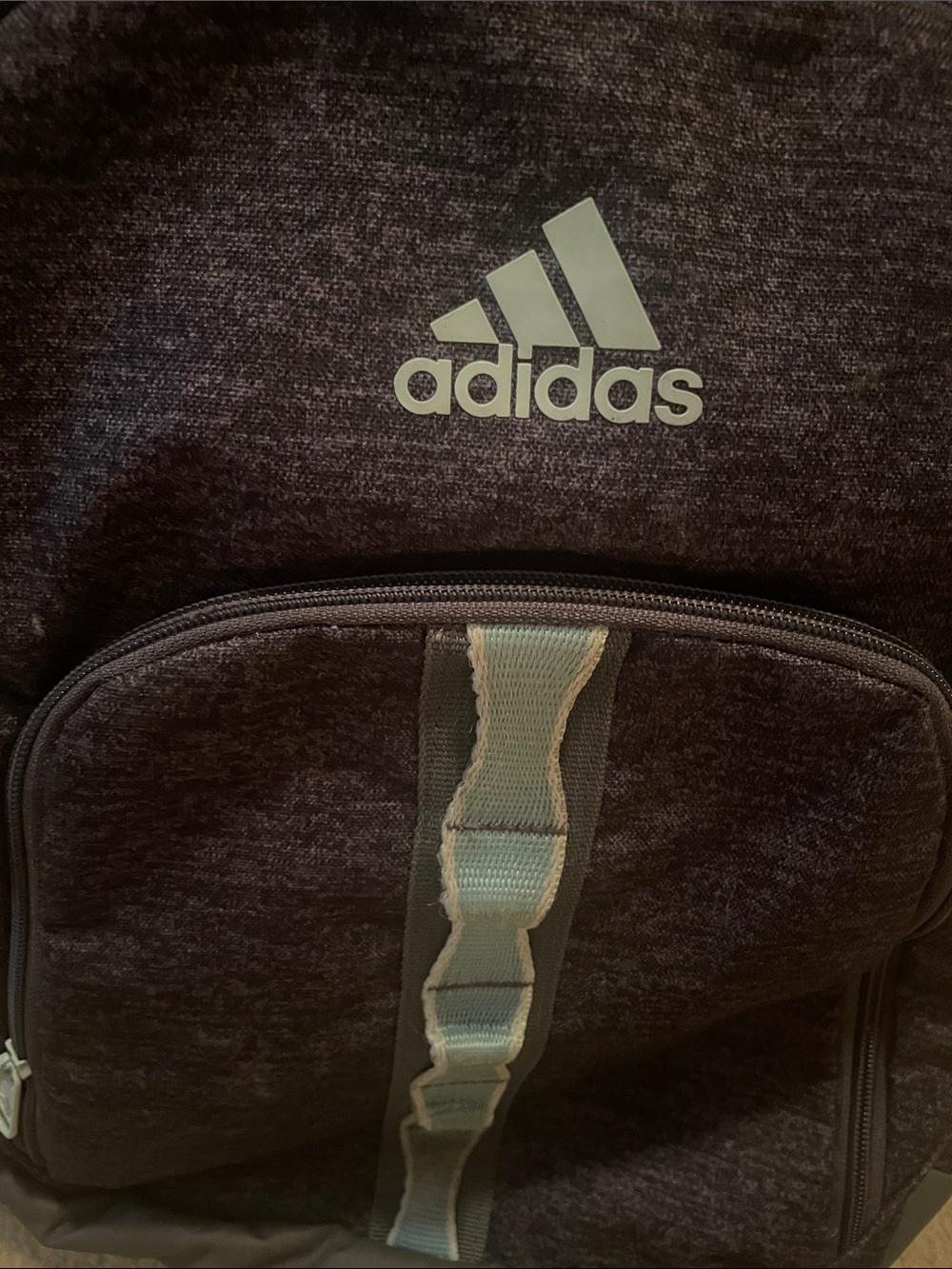 adidas Women's Dark Heather Black Backpack with Gray Accents - Picture 3 of 3